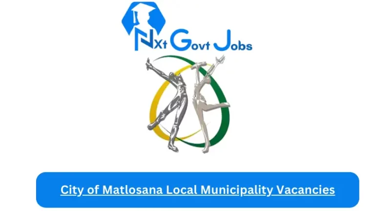New City of Matlosana Local Municipality Vacancies 2024 @www.matlosana.gov.za Careers Portal
