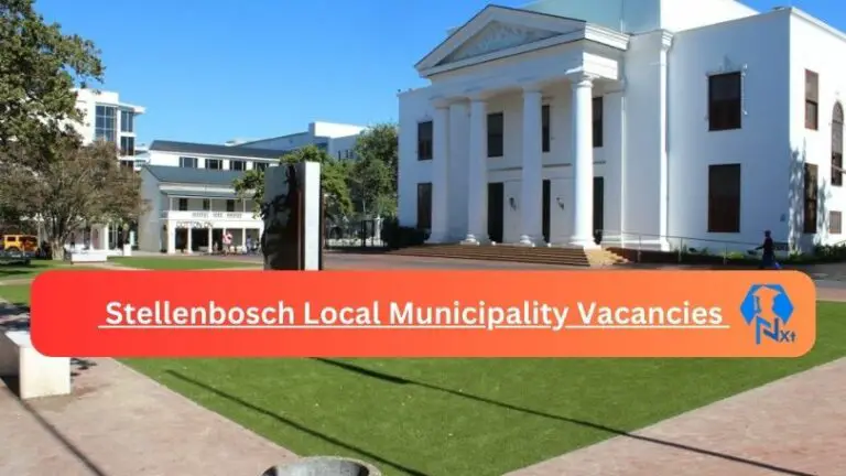 New Stellenbosch Local Municipality Vacancies 2024 @stellenbosch.gov.za Careers Portal