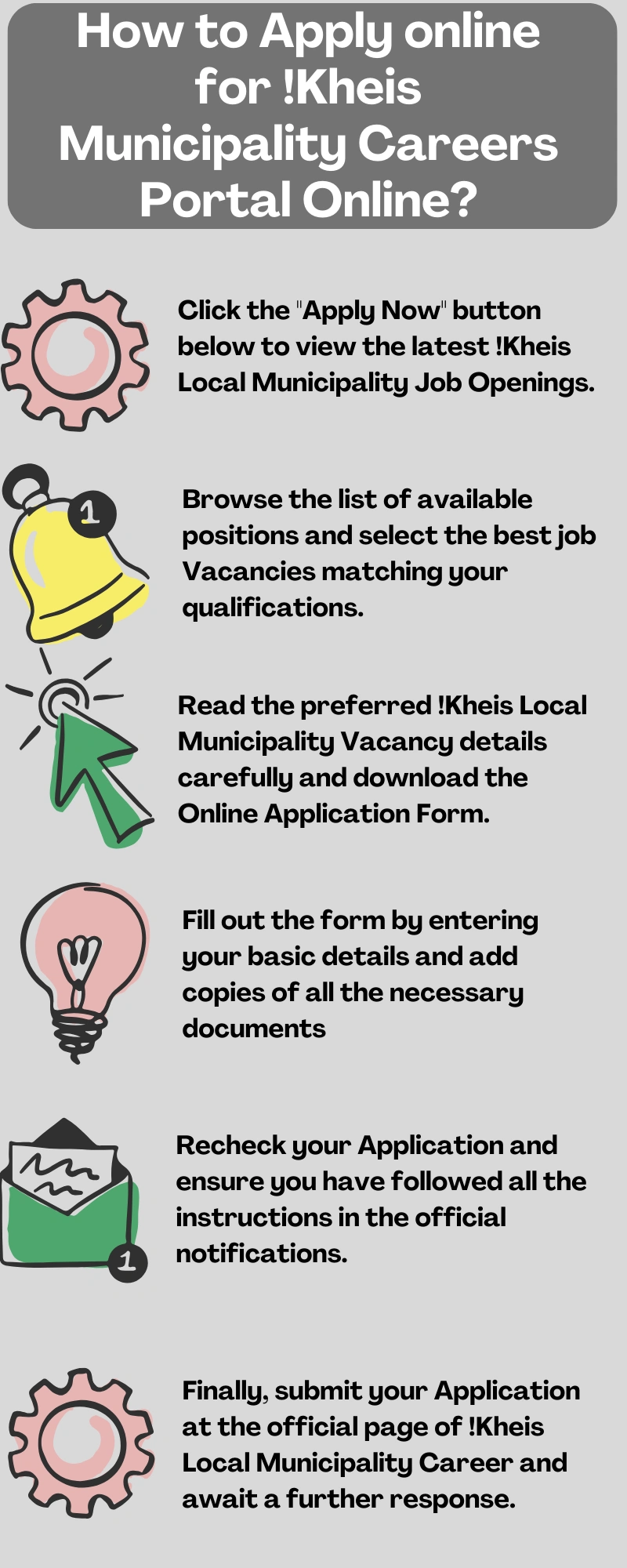 How to Apply online for !Kheis Municipality Careers Portal Online?