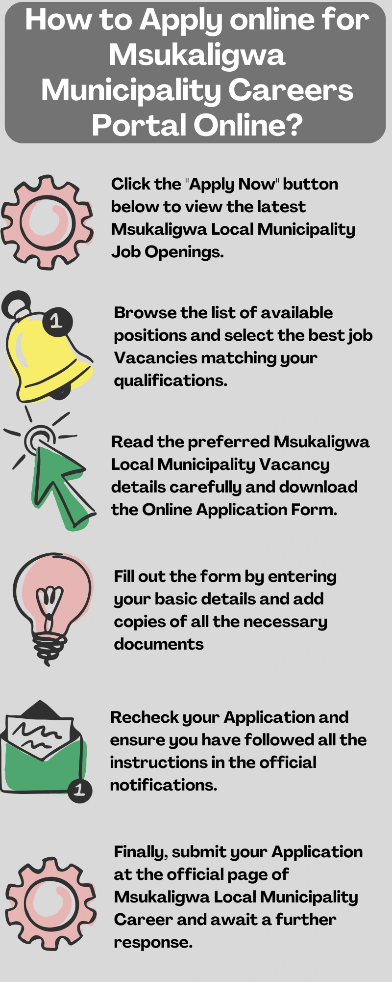 How to Apply online for Msukaligwa Municipality Careers Portal Online?
