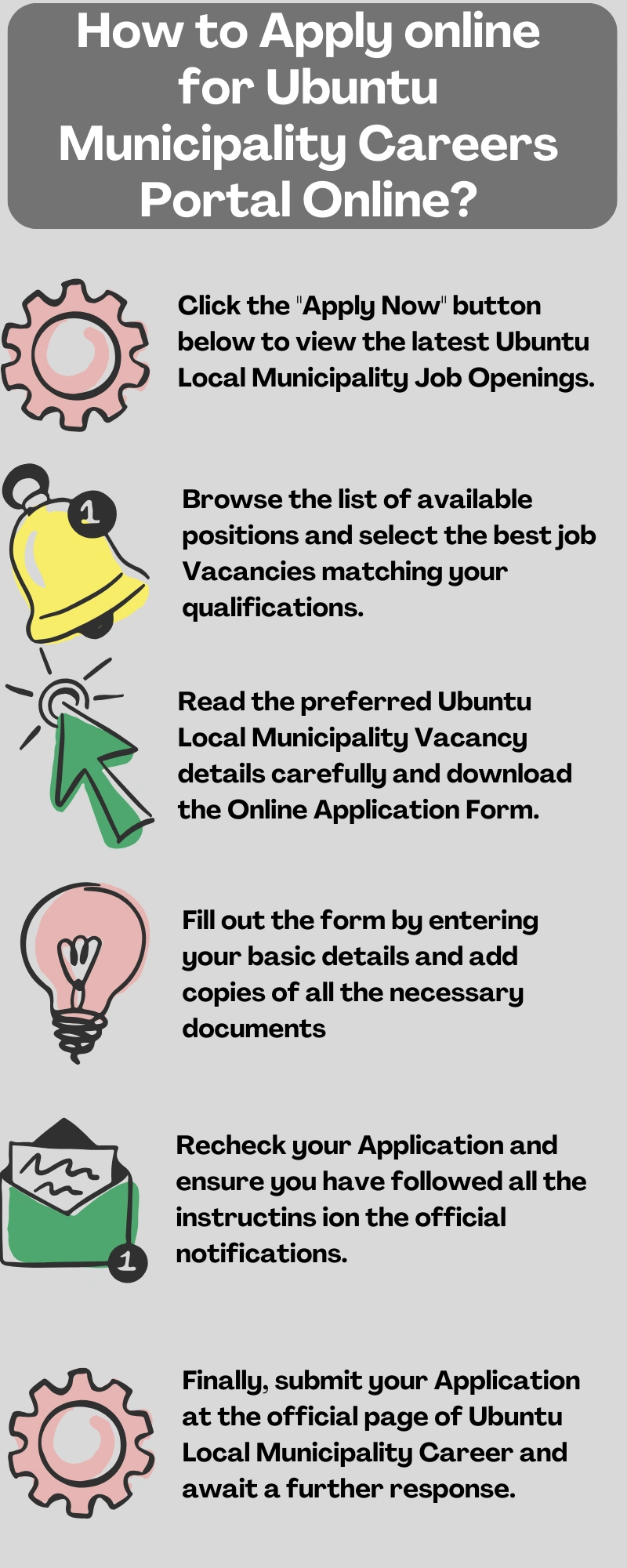 How to Apply online for Ubuntu Municipality Careers Portal Online?