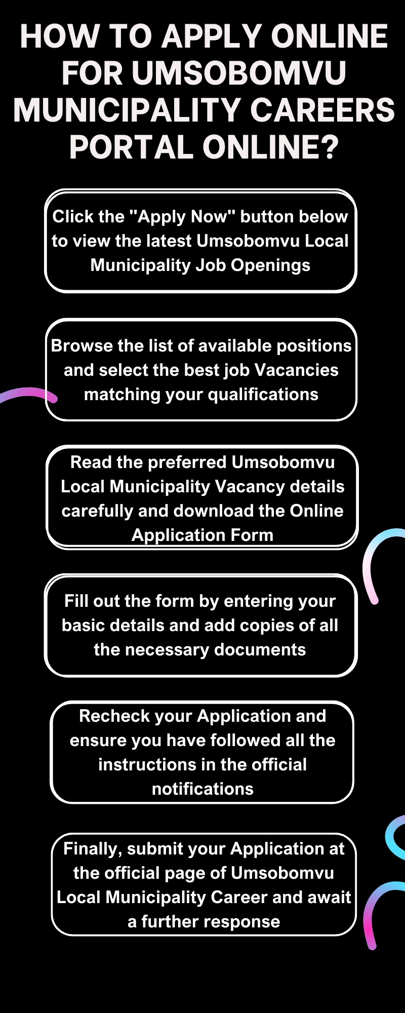 How to Apply online for Umsobomvu Municipality Careers Portal Online? 