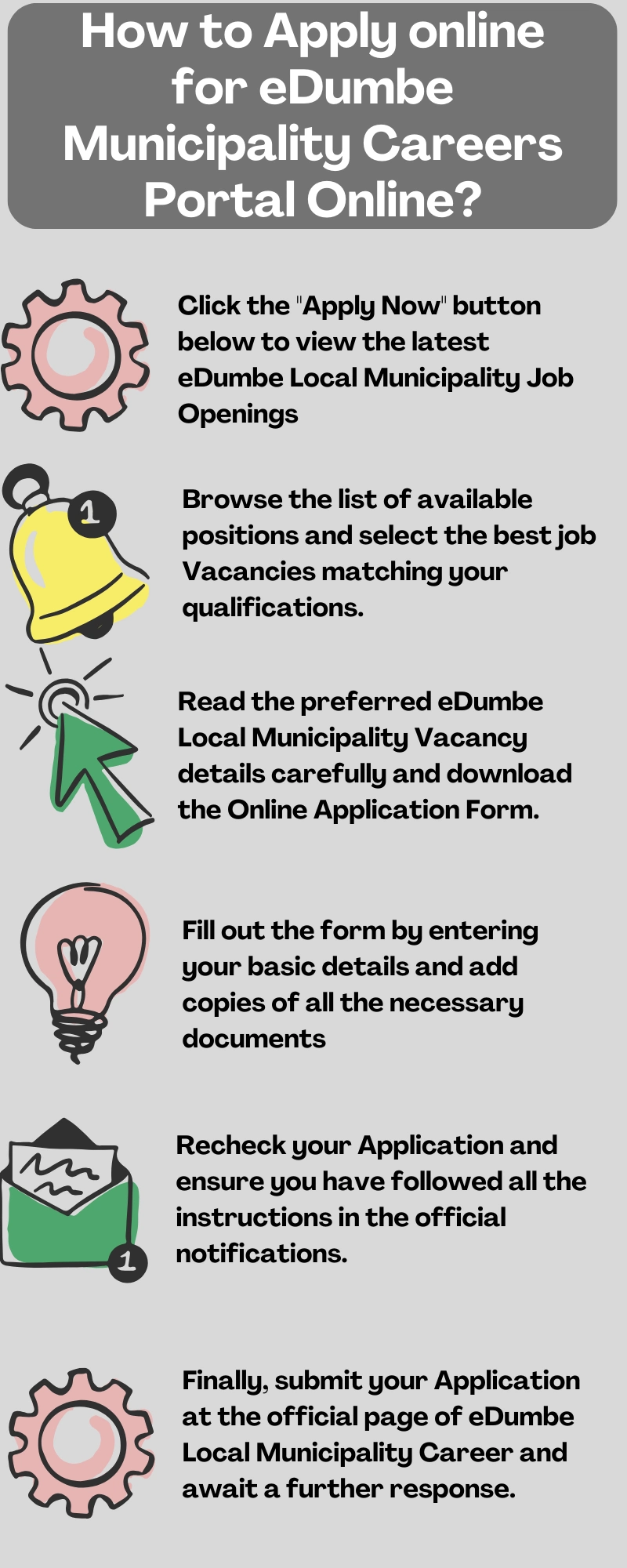 How to Apply online for eDumbe Municipality Careers Portal Online?
